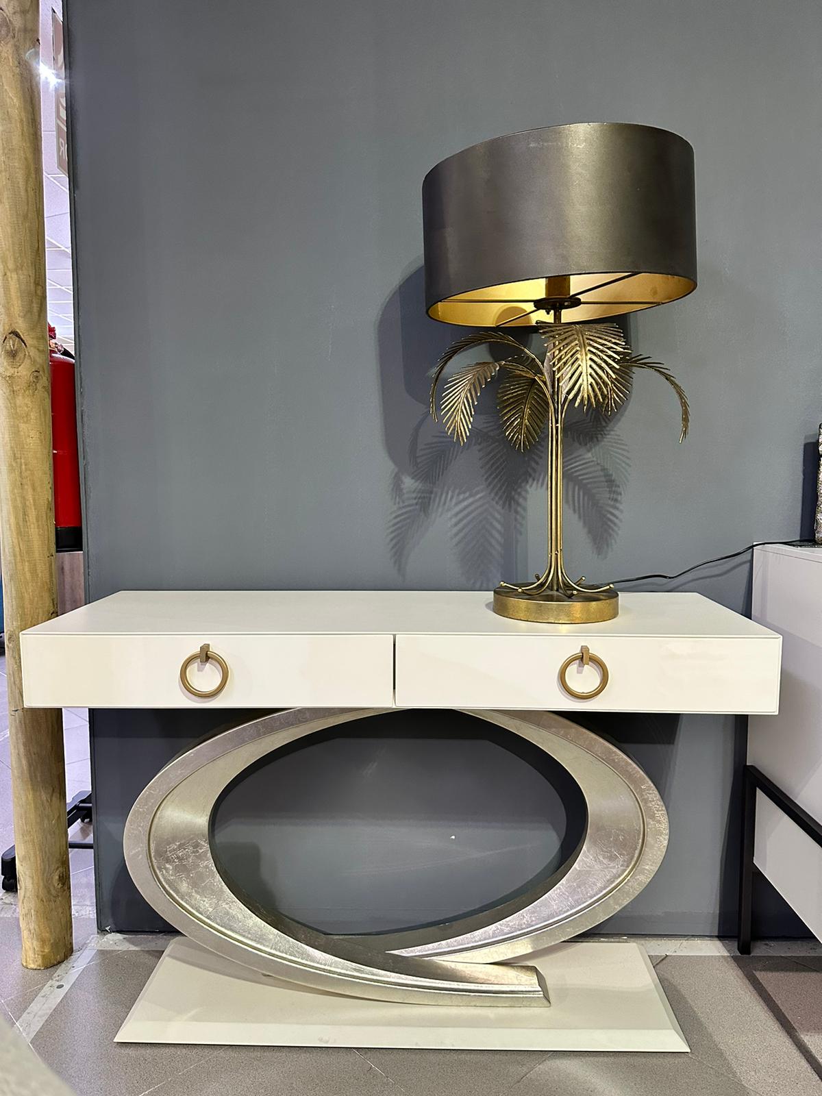 MUEBLE RECIBIDOR DORADA